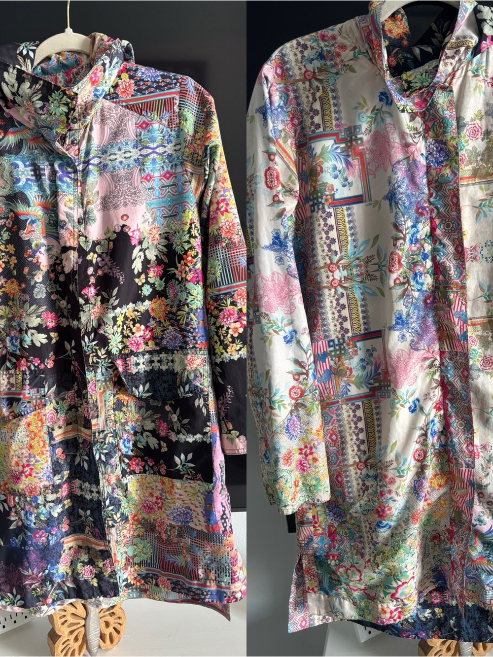 Johnny Was jacket oversized Reversible xs